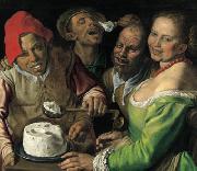 Vincenzo Campi I mangiatori di ricotta Spain oil painting artist